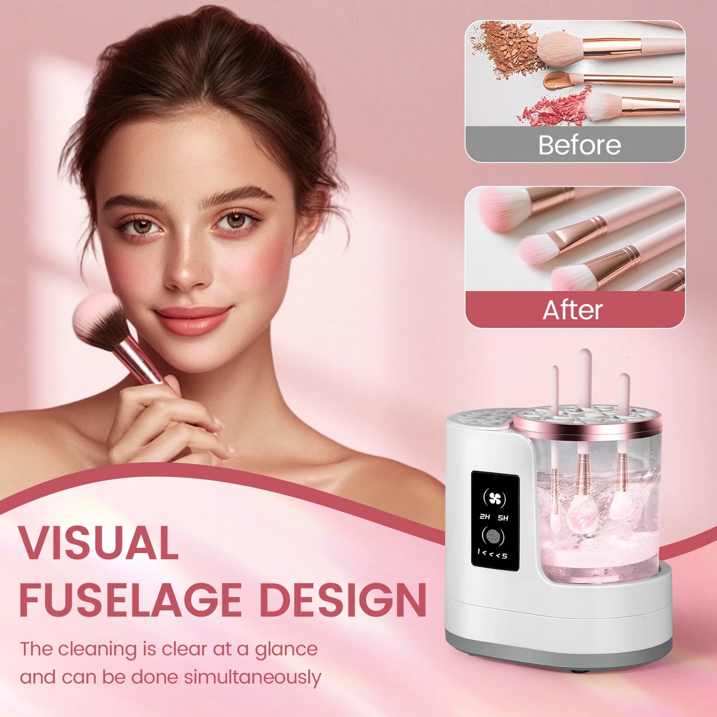 3-in-1 Makeup Brush Cleaner